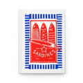 Sardines Journal: Hand-Carved Linocut Design Matte Hardcover