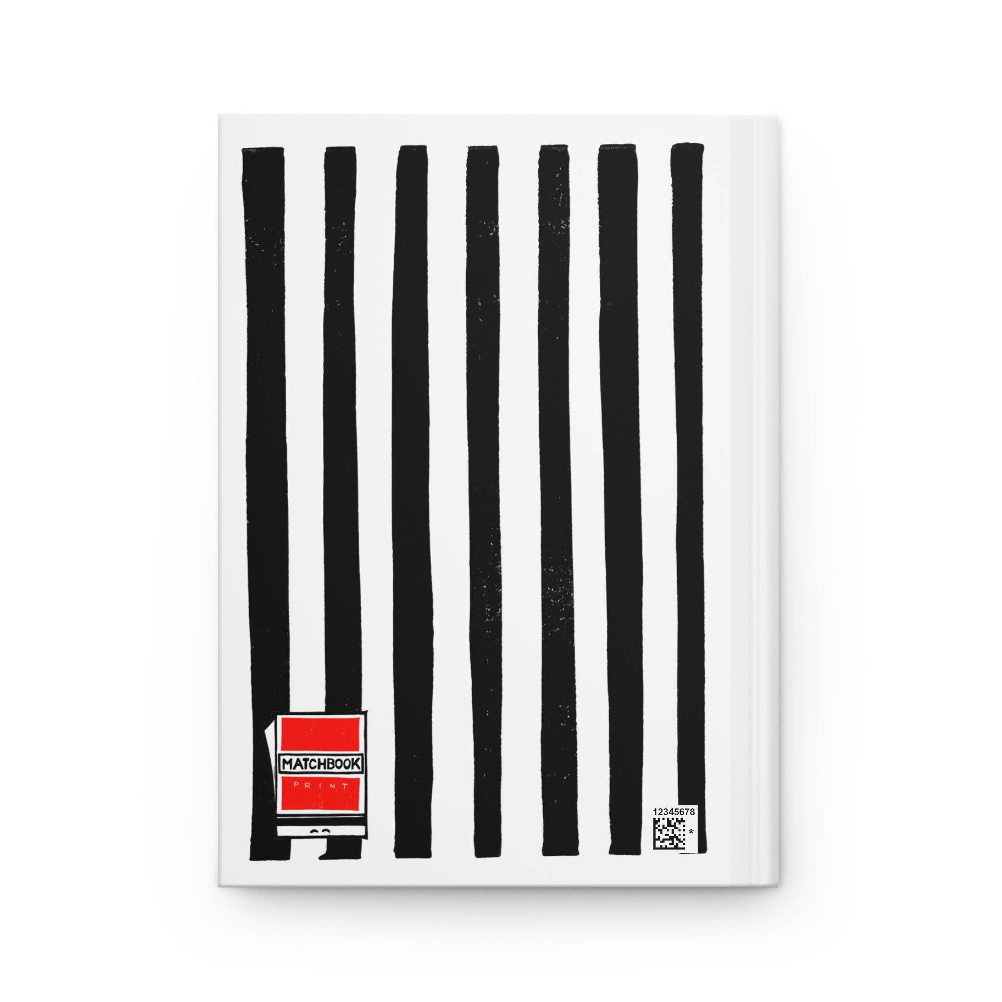 Red and Black Floral Journal: Hand-Carved Linocut Design Matte Hardcover